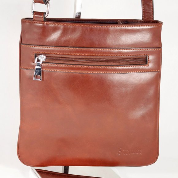 Stauer Florentine Leather Brooklyn Bag | Trendy & Chic | Excellent Condition - Picture 2 of 10